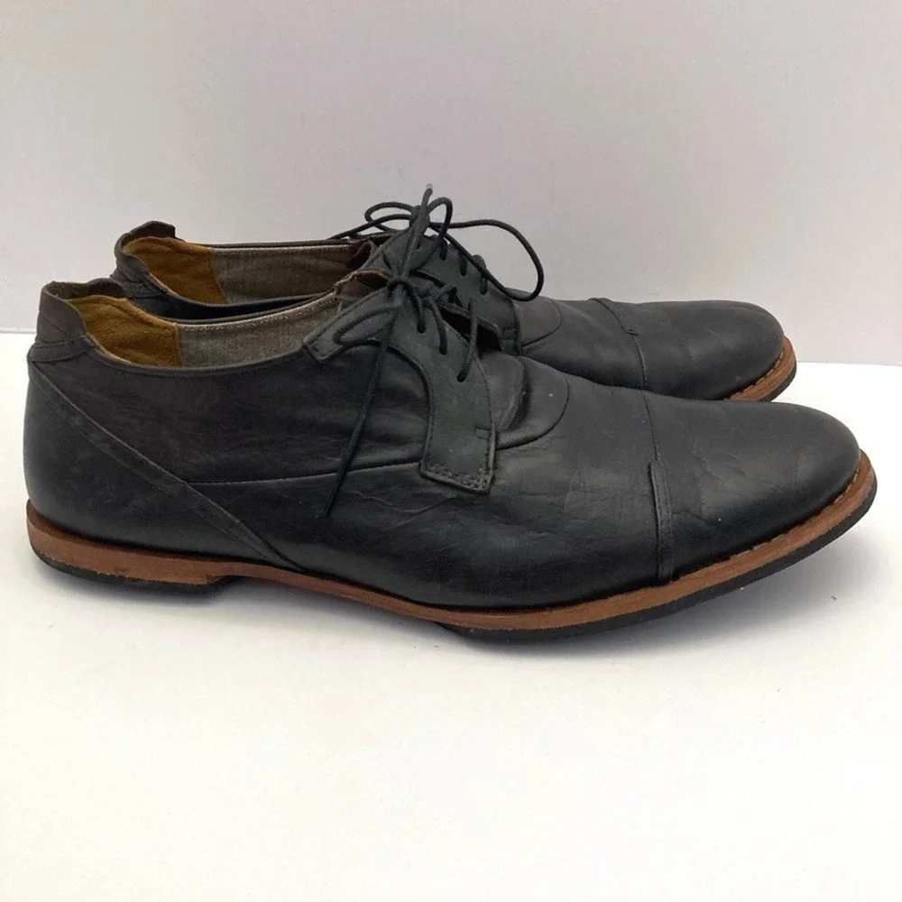 TIMBERLAND Wodehouse Oxford Mens Shoes Distressed Leather Cap Toe Lace Up US 12